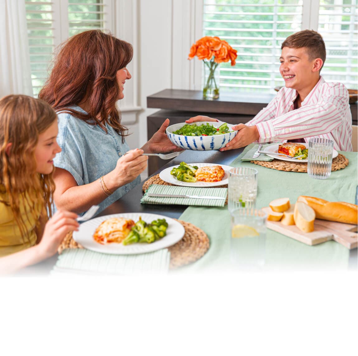 Family-sized dinner cooked in the Suvie Kitchen Robot