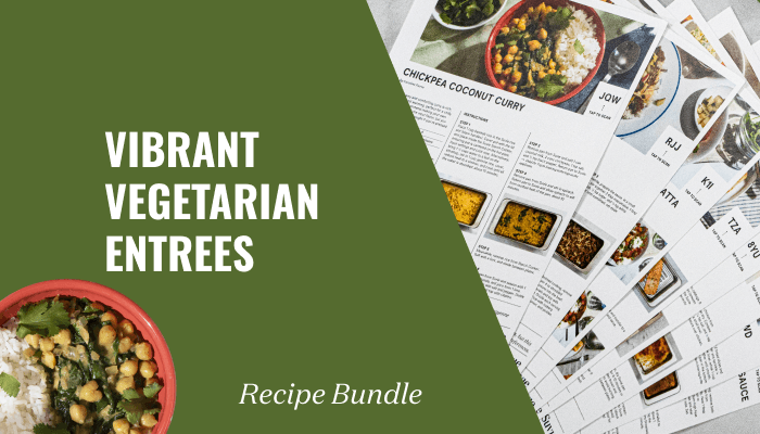 Vibrant Vegetarian Entrees Recipe Bundle