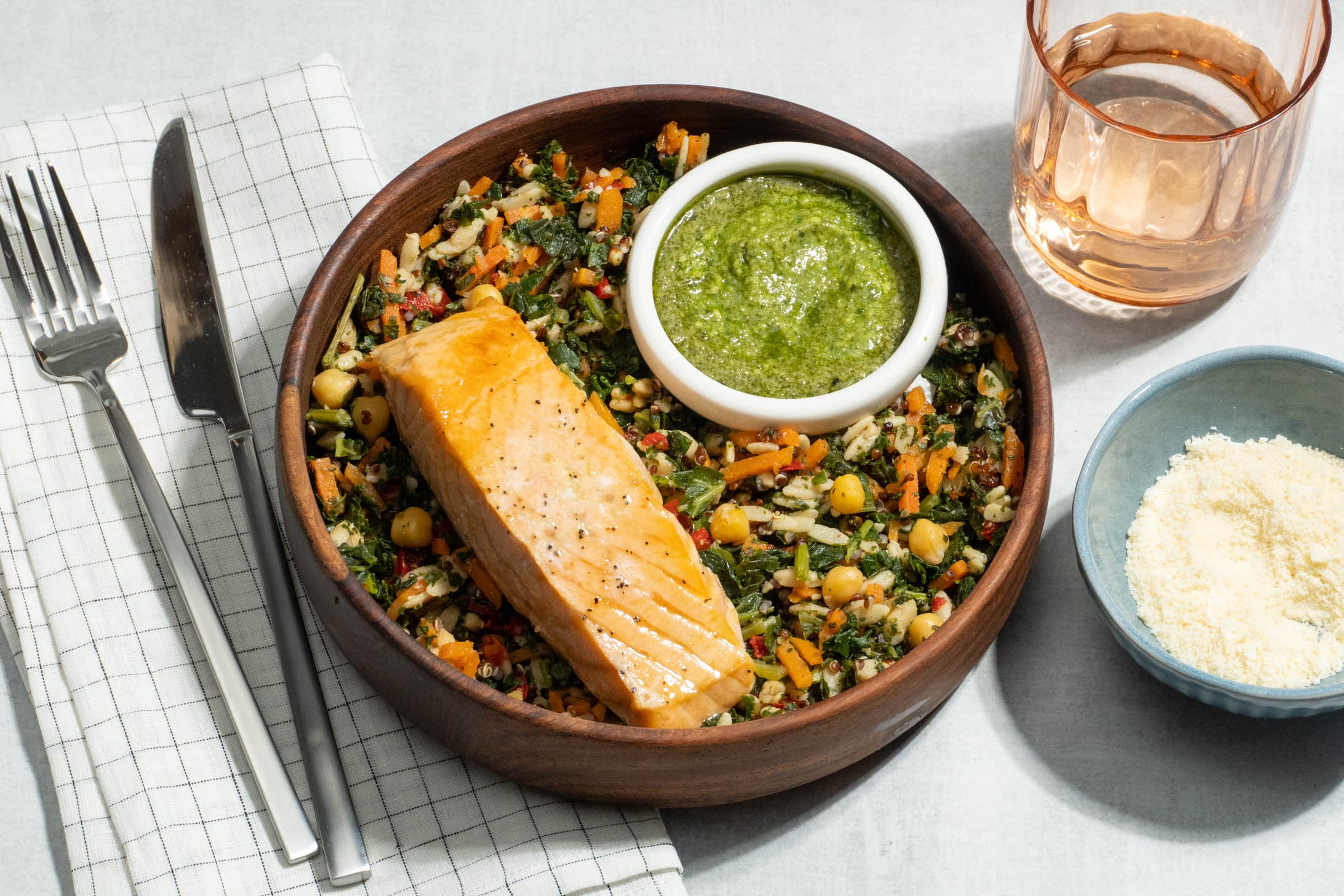 Mediterranean Salmon Bowl