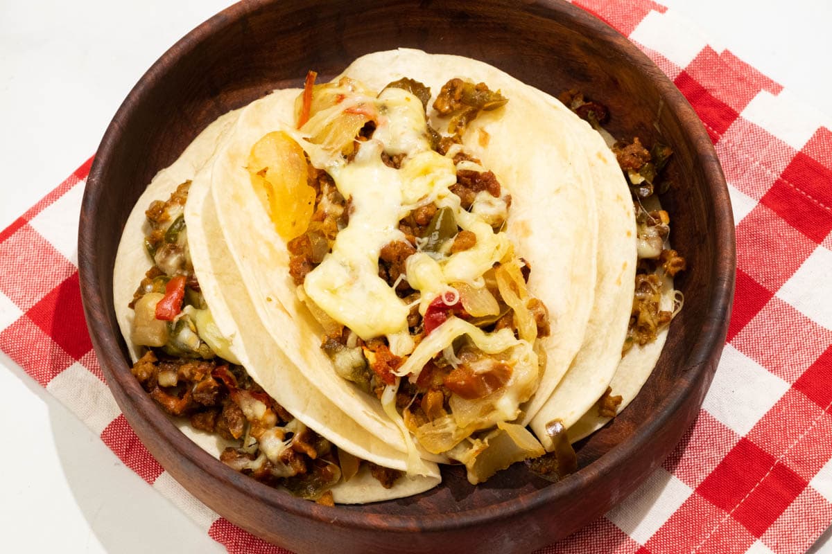 Meatless Chorizo Tacos