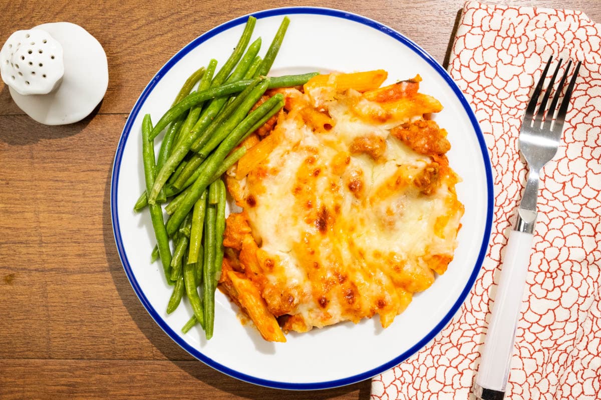 Baked Penne and Italian Sausage