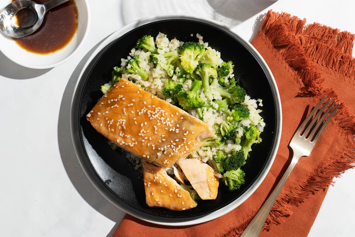 Broccoli-Cauli Salmon 