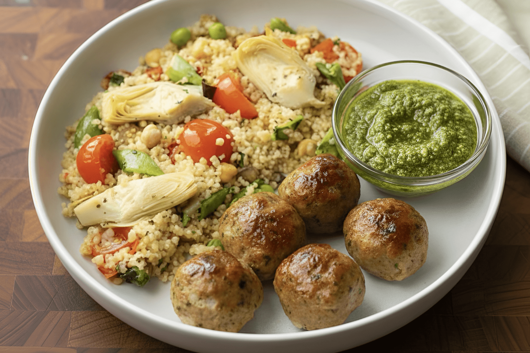 Chicken Fontina Meatballs