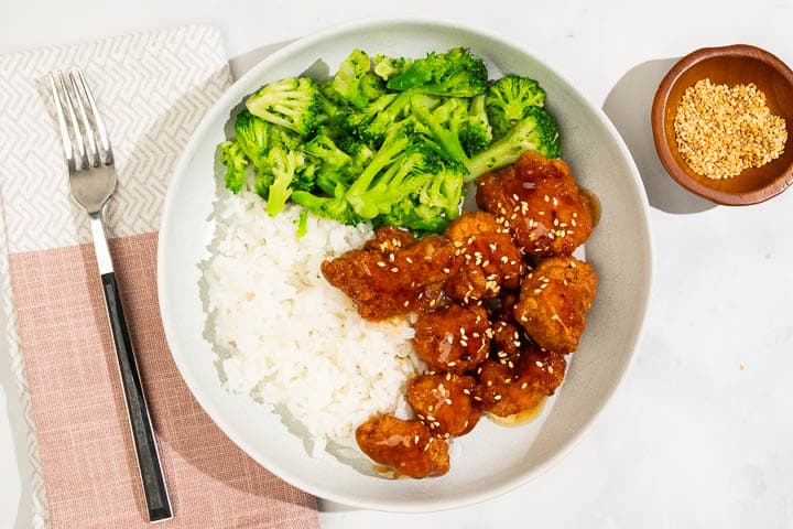 Orange-Glazed Crispy Chicken