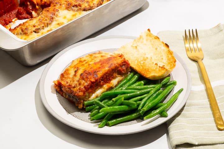 Family Style Eggplant Parmesan