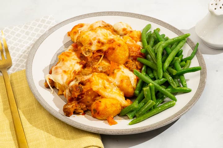 Sausage and Potato Gnocchi Bake
