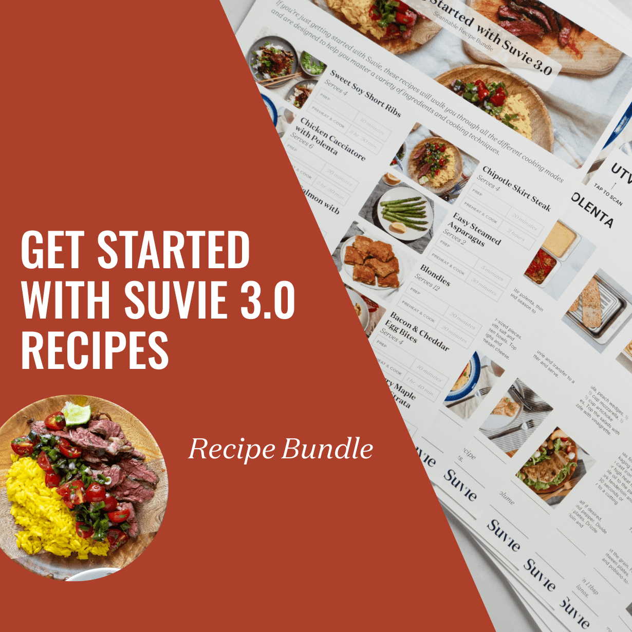 Get Started, Suvie 3.0 Recipes