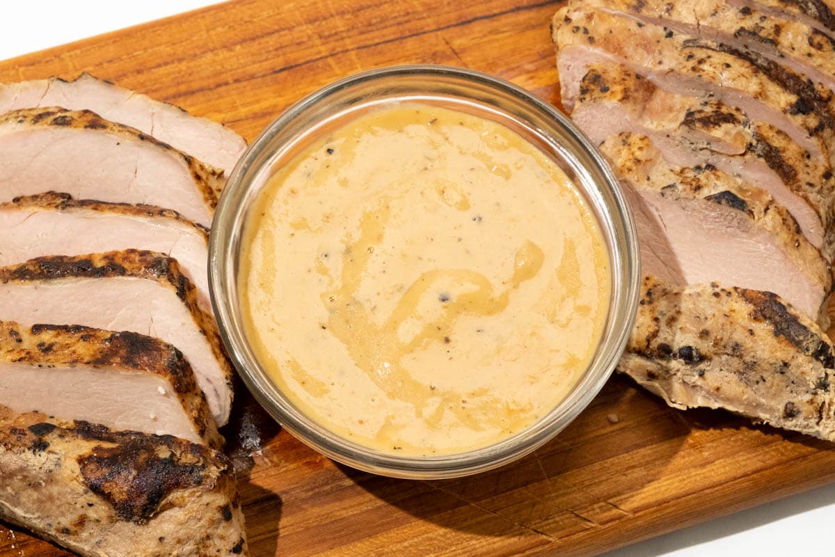 Garlic Pork Tenderloin + Choice of Sauce