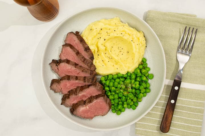 Truffle Potatoes and Steak