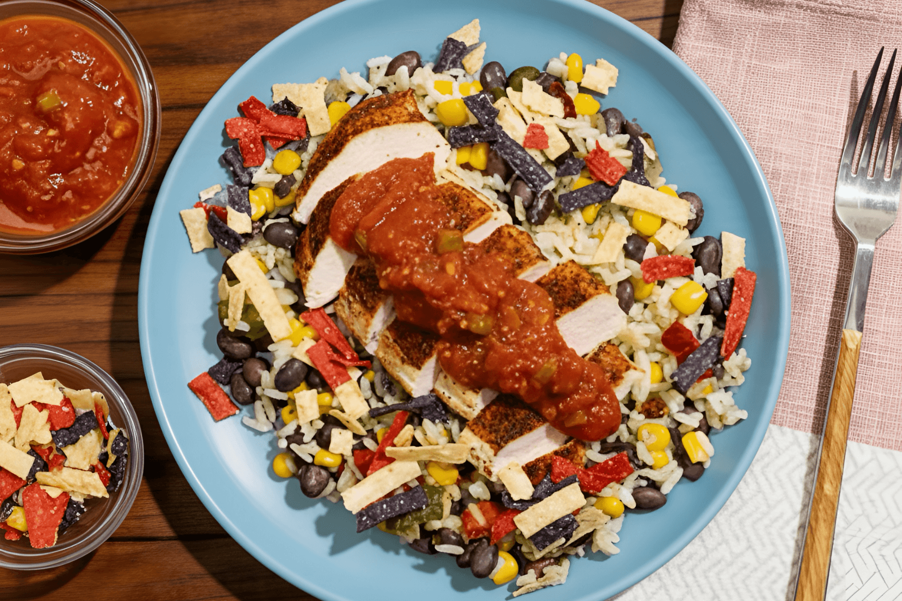 Salsa Chicken Taco Bowl