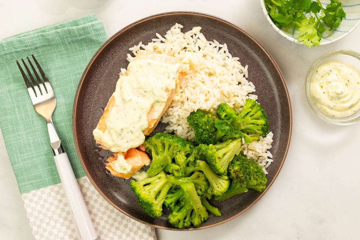 Creamy Cilantro Lime Salmon